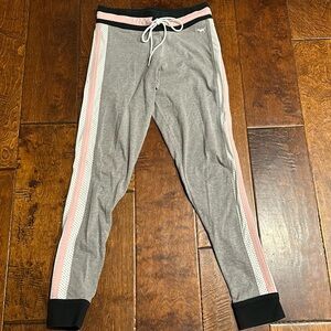 PINK Victoria's Secret Gray and Pink Joggers